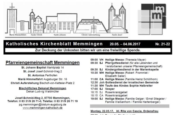 Kirchenblatt 21-22 Kirchenblatt 21-22