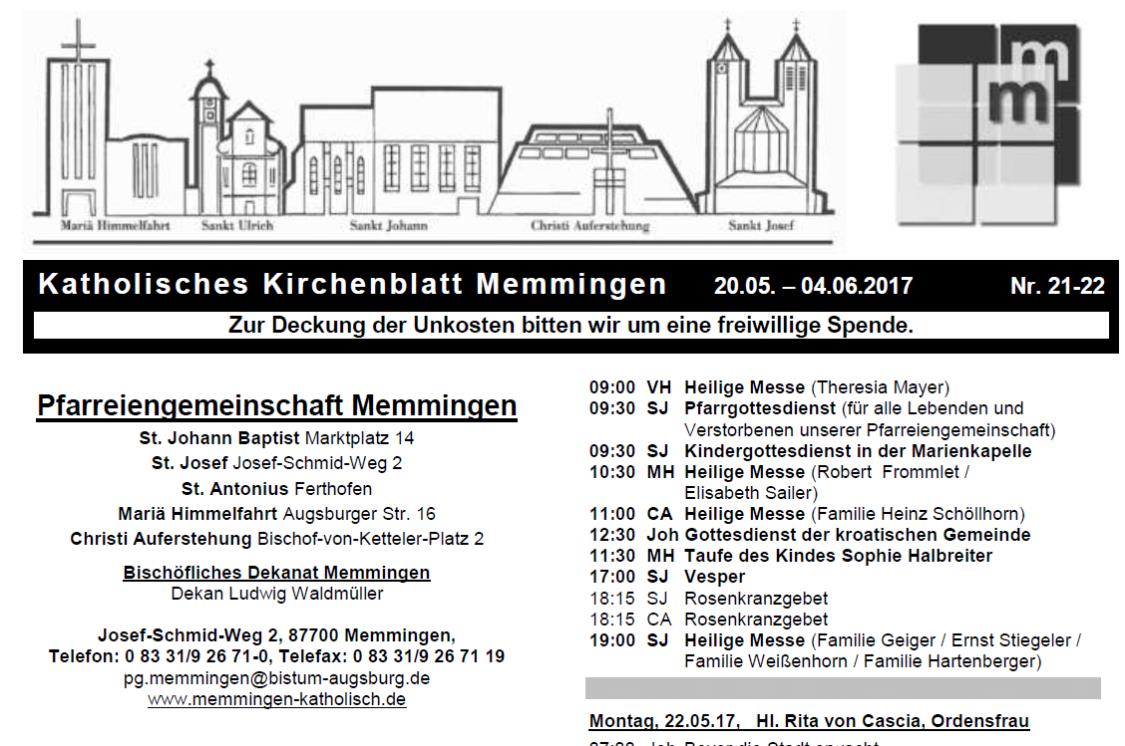 Kirchenblatt 21-22