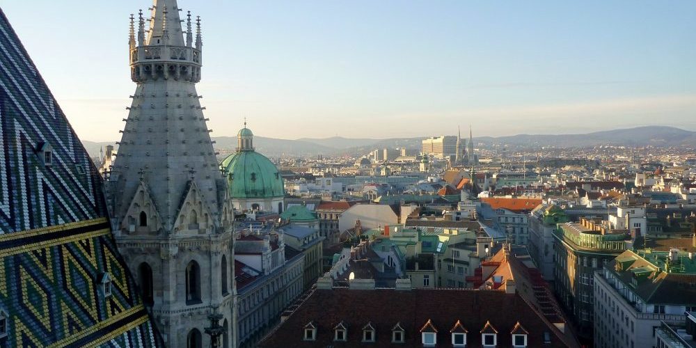 Wien Ausblick vom Stephansdom