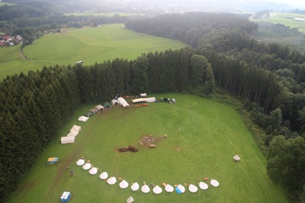 zeltlager von oben