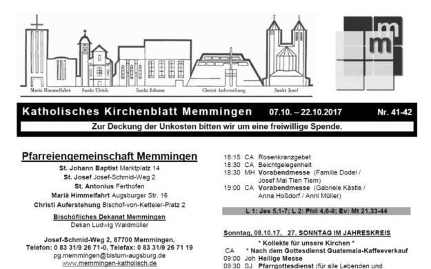 Kirchenblatt Nr. 41-42