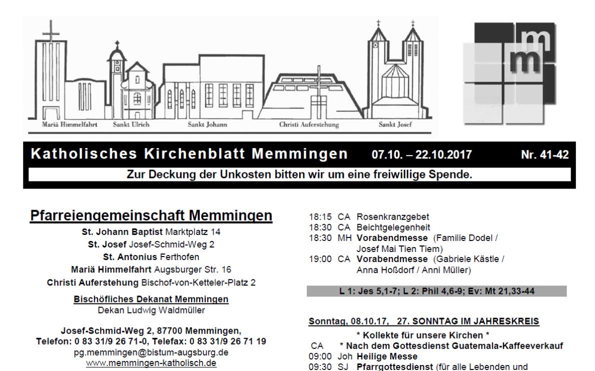 Kirchenblatt Nr. 41-42