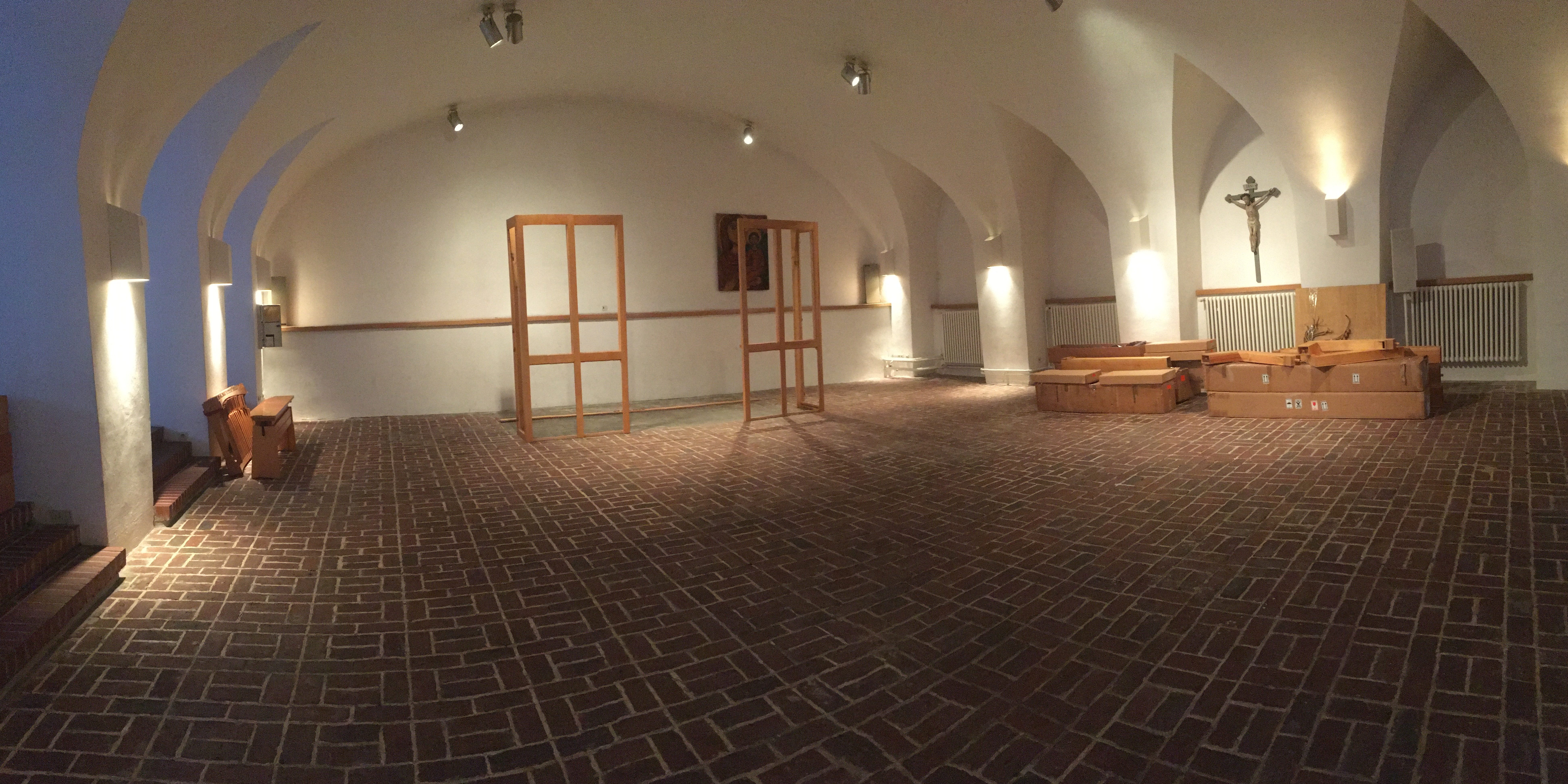 Orgelaufbau Krypta Orgelaufbau Krypta