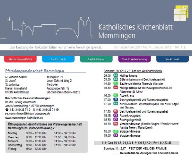 Kirchenblatt 2018 1-2