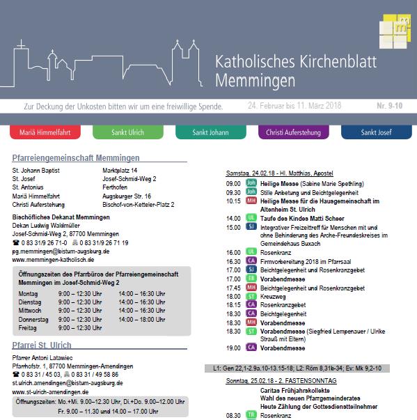 Kirchenblatt Nr. 9-10