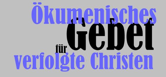 Gebet für verfolgte Christen